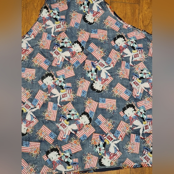 UNIQUE Handmade Betty Boop U.S.A. Apron! - Picture 6 of 10